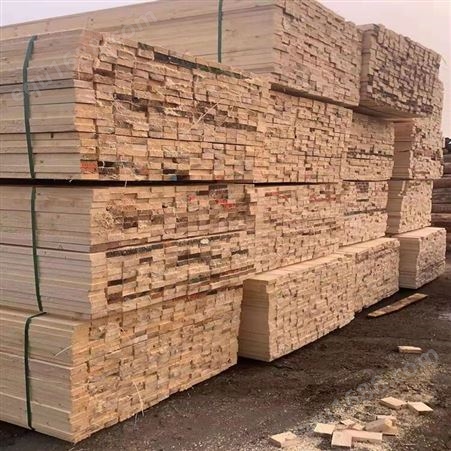 抛光木方熏蒸方木长料短料进出口木方条木楞子制造生产 亿展木业