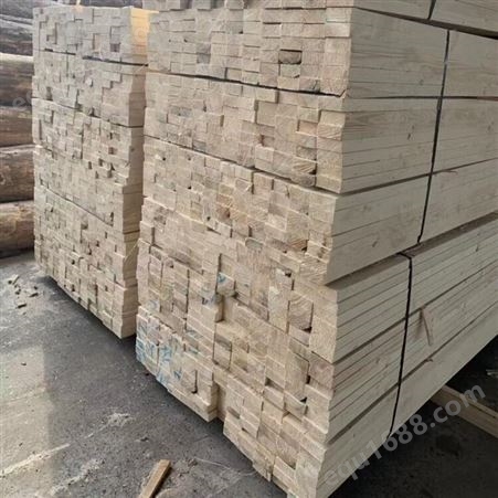 抛光木方熏蒸方木长料短料进出口木方条木楞子制造生产 亿展木业