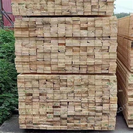工地木方加工自产自销 松木木方 3x6 樟子松 辐射松木方