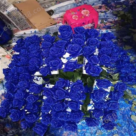 玫瑰蓝色妖姬价格 云南染色玫瑰销售 玫瑰蓝色妖姬批发